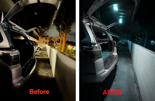 iJDMTOY 48-SMD Super Bright Aqua Ice Blue LED Trunk Liftgate Deck Cargo Area Lamp Fit Full LED Circuit Board Panels, Compatible With Toyota 2010-2022 4Runner (N280) - style: Aqua Ice Blue