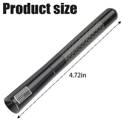 BESULEN 4.7 Inch Car Short Antenna, American Flag Design, Black - color: Black, size: 4.7 Inch