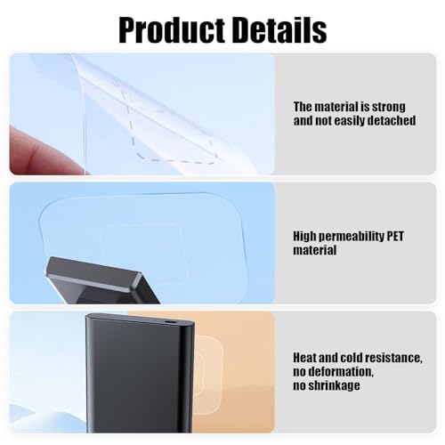 Dashcam Windshield Sticker, Sturdy CAR HUD Screen Sticker Film Easily Prevent Scratching & Falling, Durable and Reusable Windshield Applicator for On Dash Cam (6)
