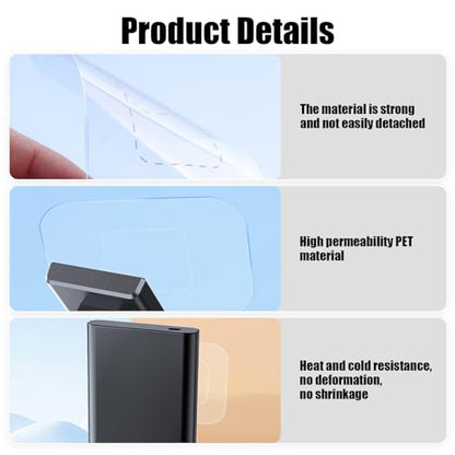 Dashcam Windshield Sticker, Sturdy CAR HUD Screen Sticker Film Easily Prevent Scratching & Falling, Durable and Reusable Windshield Applicator for On Dash Cam (6)