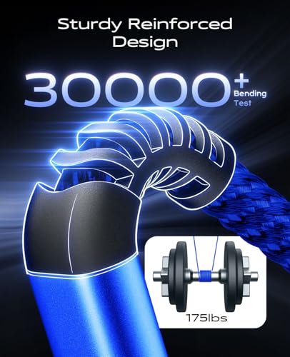 USB A to USB C Cable Fast Charging 10FT, 2Pack USB to USB C Cable, Upgraded - color: Blue, size: 10FT, style: USB A to USB C