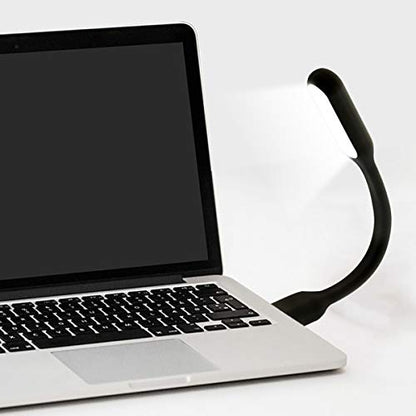 USB LED Light Lamp for Power Bank, Portable Eye Care Mini Night Light with Flexible Arm, USB Gooseneck Reading Lamps Book Light,Compatible for Desktop, Notebook Laptop (10-White) - color: 10PCS-White