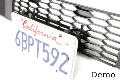 iJDMTOY Grille Mesh License Plate Relocator Kit for Honda 2012-17 Accord