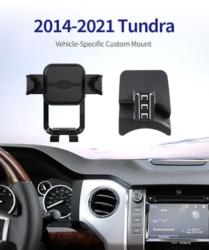 Auto Clamp Clip Car Phone Holder for Toyota Tundra 2014-2021 Accessories - size: For 2014-2021 Tundra