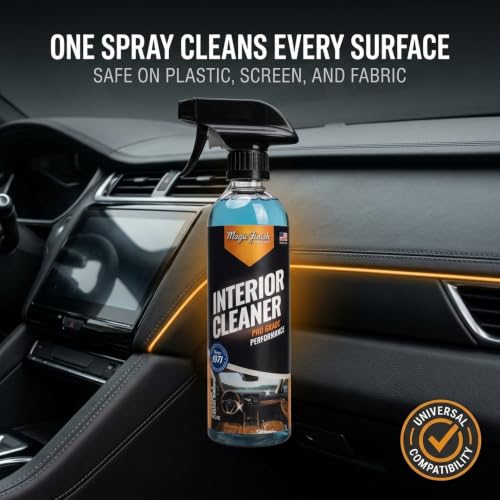 Magic Finish Interior Cleaning Spray (16 fl oz) – All-in-One Car Cleaner Spray for Seats, Dashboards & Consoles – Fast-Acting Car Cleaning Supplies for Rubber, Plastic, Carpet & Upholstery - size: 16 Fl Oz (Pack of 1)