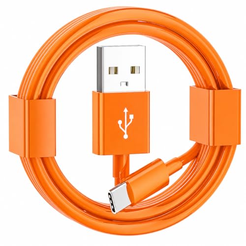 6FT long Orange Car Carplay Cable for iPhone 17/16/15, USB A to USB C Cable Compatible for iPhone 17Air, 17/16/15 Pro Max,17E/16E/Plus, iPad 10th/11 Gen,iPad Pro 12.9,Air 5th/4th Charging Cable Cord - color: Orange, size: 6FT, style: USB A to USB C (for 1