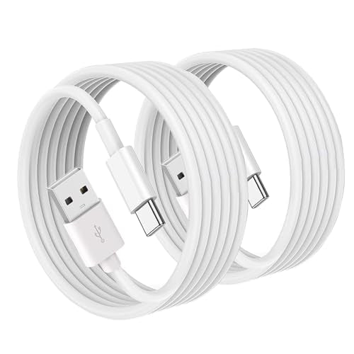 AHDFWI 2 Pack iPhone 15 Carplay USB Cable for iPhone 16E 16 15, 15 Pro Max, 15 Plus, iPad Pro 12.9/11, iPad 10 Generation, iPad Air 5 4 Generation, Mini 6 Generation Fast Car Charger Charging Cable - color: White, size: 5 Feet, style: 2 Pack