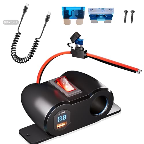 12V USB Outlet Cigarette Lighter Socket 180W Adapter Splitter Car USB Port