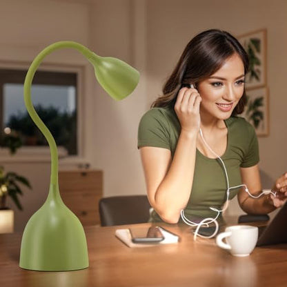 EJIAXIN Desk Lamp for College Dorm Room - LED Reading Light, Green - color: Green