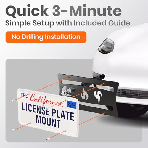 License Plate Mounting Kit Fits Chevy Bolt EUV 2022-2023