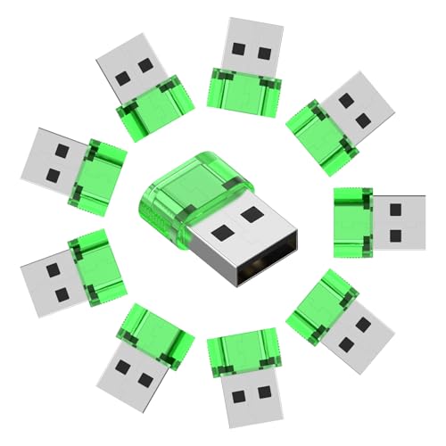 USB to USB-C Adapter 10 Pack, Type C Female to USB Male Power Charger Converter, C to USBA Adapter Compatible for MagSafe Apple Watch Series/SE/Ultra 2 iPhone 15/16/17 Plus Pro Max AirPods Pro - color: Green, size: 10PCS