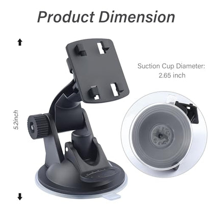 Car Backup Camera Monitor Stand,Reverse Camera Monitor Mount with Strong Suction Cups,Adjustable Windshield Mount for Car Truck SUV 4.3" & 5" Backup Camera with Monitor