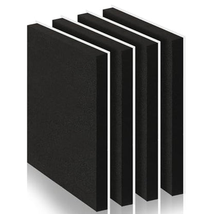 4 Pcs 1" Thick Foam Padding Sheet with Adhesive Backing Closed Cell - color: Black, size: 1 Inch Thick, 16 x 12 Inches