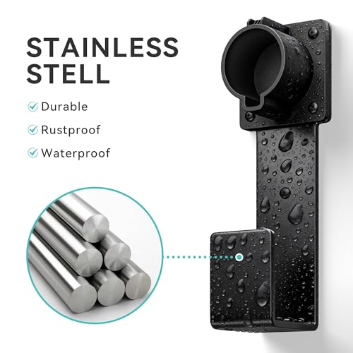EV Charger Holder-J1772 Connector, Nozzle Holster Dock and J-Hook Combination, EV Cable Holder Wall-Mount Electric Vehicle Charger. - size: For J772