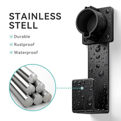 EV Charger Holder-J1772 Connector, Nozzle Holster Dock and J-Hook Combination, EV Cable Holder Wall-Mount Electric Vehicle Charger. - size: For J772