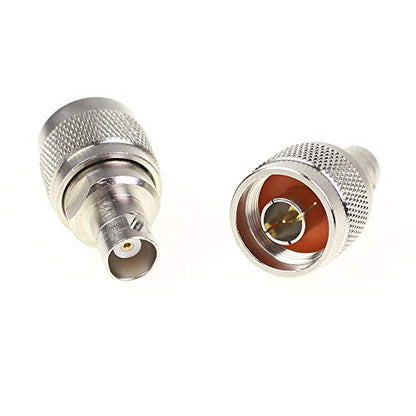 N Male to bnc Female Adapter 4pcs Coaxial Adapter Connector Antenna Converter Connector for Radio Walkie