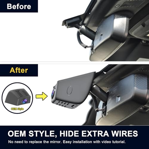 Mangoal 4K Dash Cam for Ford F150 2018-2026, F250 F350 F450 2020-2026 (A) - style: Model A Front only