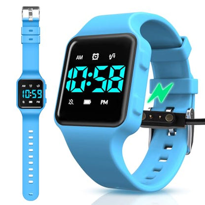 BEN NEVIS Potty Training Watch, Digital Toddler Watch with Countdown/Music/Alarm Clocks/Vibration Reminder and Waterproof, Remind Toddler to Go to The Toilet - color: 23-Blue