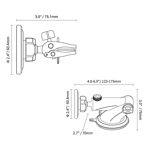 PROfezzion Car Windshield Magnetic Phone Mount Holder for MagSafe iPhones - style: Car Dash, Windshield or Vent