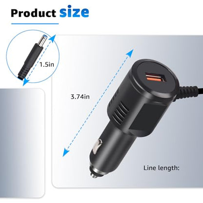 5V Car Charger with USB Port for Rand McNally GPS - Compatible with TND Tablet 85, TND 740,750, OverDryve 7, 8 Pro, and RV Truck GPS Systems - Including Magnetic Slice Mount Replacement AC Adapter