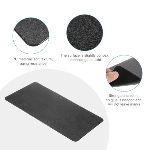 HARFINGTON Car Dashboard Anti-Slip Mat 10.6" x 6" Universal Sticky Dash Pad Washable Reusable Car Non-Slip Mats for Phone Keys Sunglasses Electronic Devices, Black - size: 10.6" x 6"