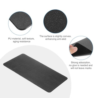HARFINGTON Car Dashboard Anti-Slip Mat 10.6" x 6" Universal Sticky Dash Pad Washable Reusable Car Non-Slip Mats for Phone Keys Sunglasses Electronic Devices, Black - size: 10.6" x 6"