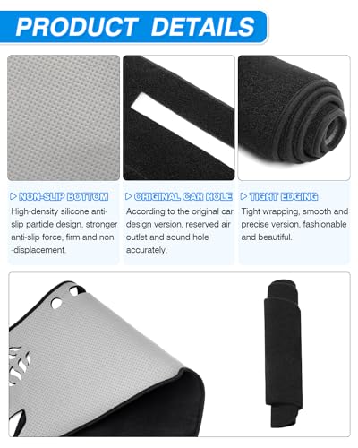 Cartist Dash Cover Compatible with GMC Sierra/Chevy Chevrolet Silverado 1999-2006, GMC Yukon XL/Chevy Suburban Tahoe Avalanche 2000-2006 Dashboard Cover Mat Non-Slip Pad Carpet Sunshield Protector - size: GMC Sierra/Chevy Silverado 1999-2006