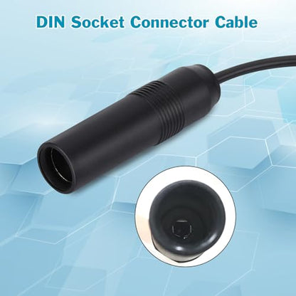 Car Antenna Extension Cable 6 Inch Universal Vehicle Car Stereo FM AM Radio Antenna Adapter Cable Fakra Z Female to DIN Socket Connector Cable for Car Stereo Audio HD Radio Head Unit - color: Female-Socket/6'/15CM
