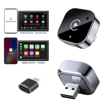 Wireless CarPlay & Android Auto Adapter, USB Dongle