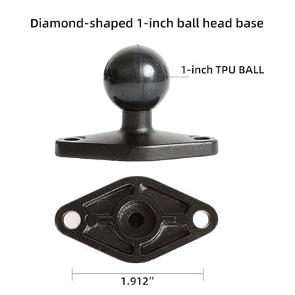 xik 1/4"-20 Thread Camera Mount Holder for Wall/Desk/Car/Boat,AMPS Standard Hole Installation，Fits DSLR, CCTV, Action Cam, Projector, Security Camera - size: 5.51" Length