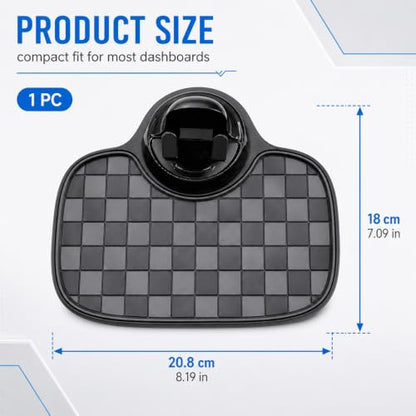 Multi-Functional Support Anti-Slip Pad,3 In 1 Dashboard Grip Pads For Phones,Anti Slip Mat For Car Dashboard,Multi Functional Support Anti Slip Pad For Phones Sunglasses Keys(Big Square Black + Gray)