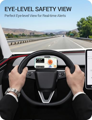 BASENOR Phone Mount for 2025 2026 Tesla Model Y Juniper/Model 3 Highland - style: 2024-2026 Dashboard Phone Mount