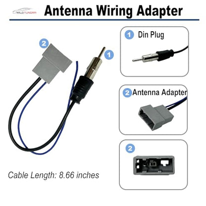 20Pin Radio Wiring Harness for Nissan 2007-2017/ Subaru 2008-2015 Aftermarket Radio Stereo Wire Harness with Antenna Adapter Aftermarket Car Stereo CD Player Stereo Receiver Wire Cable 70-7552 - style: 20Pin Harness+Antenna for Nissan/Subaru(15wires)