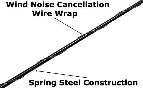 15 Inch Black Antenna for Ford F-150 F-250 F-350 Raptor (1950-2026) Bronco - color: Black