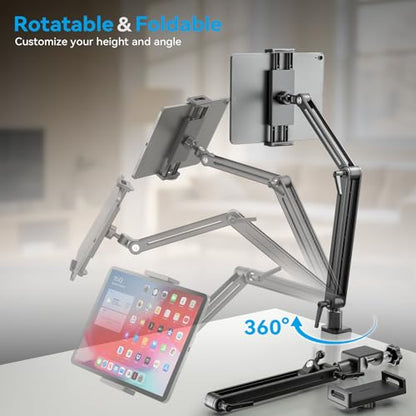 Jakeko 15.6" Portable Monitor Stand Tablet Arm Mount Holder Built-in Wrench - size: up to 15.6"