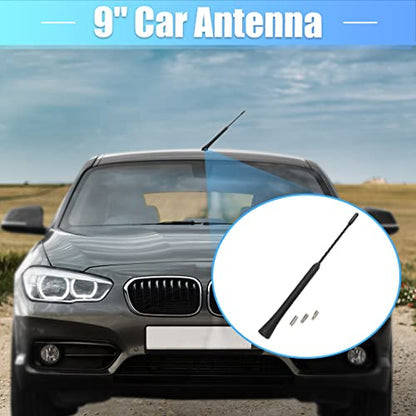 X AUTOHAUX 9" Universal Car Radio AM FM Antenna Aerial Black - size: 9"