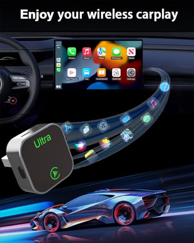 Wireless CarPlay Android Auto Adapter Plug and Play AI Box for Factory Wired