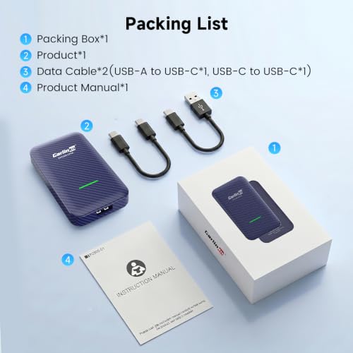 Carlinkit 4.0 Wireless CarPlay & Android Auto Adapter for OEM Wired CarPlay