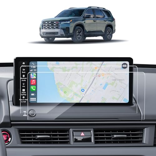 SKTU 2PCS for 2026 2027 Honda Pilot Accessories Screen Protector 12.3 Inch for 2026+ Honda Pilot (Sport/EX-L/Touring/TrailSport/Touring Blackout/Elite/Black Edition) 12.3-Inch Multimedia Touchscreen [Ultra HD, Anti-Glare&Scratch] Honda Pilot 2026 2027 Acc