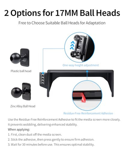 Wireless Charger Car Phone Holder for Toyota RAV4 2019-2025, 7/8" Screen