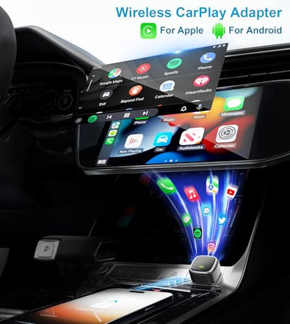 2-in-1 Wireless CarPlay & Android Auto Adapter Mini USB Dongle