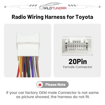 20 Pin Radio Wiring Harness Replacement for Toyota 2000-2006 4Runner Avalon Camry with JBL Amplifier with Antenna Cable, Car Stereo Speaker and Power Cable fit for Double/Single Din Stereo Head Unit - style: 20-Pin, with Antenna Adapter