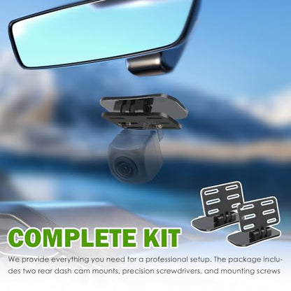 2 Set Car Backup Camera Mount,180° Adjustable Car Rear Dash Cam Mount