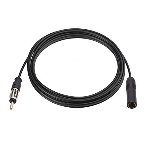Bingfu Car FM AM Radio Antenna Extension Cable 16.5 feet / 5m Cord DIN Plug Connector Coaxial Cable for Vehicle Truck Car Stereo Head Unit CD Media Receiver Player - size: 16.5ft / 5m