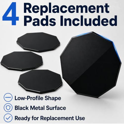 4 Pack Replacement Adhesive Metal Pads for Garmin Low-Profile Magnetic Mount, Heat-Resistant Windshield Sticky Pads Fit for Garmin Dash Cam 45 46 47 55 56 57 65W 66W 67W Tandem Speak Plus (4)