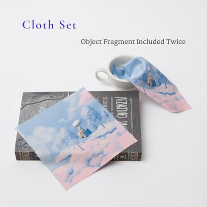 Artistic Microfiber Cleaning Cloth (2-Pack) – Cloud Wonderland Series 01: Suitcase (Journey) - color: Journey