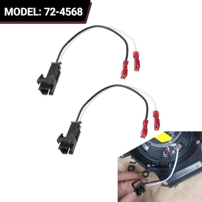 4 PCS Door Speaker Wiring Harness, 72-4568 Audio Speaker Wire Cable Compatible with GMC Buick Chevy Silverado Sierra Suburban Yukon Colorado Front Rear Door Speaker Connector