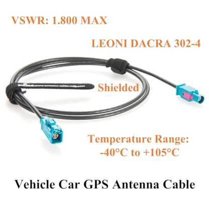 Rosenberger Fakra Z Cable Fakra Z Male Plug to Female RF Coaxial Cable 50 Ohm Vehicle Antenna Extension Cable 59Z114-000Z to 59Z113-000Z for ADAS, GPS Navigation, GMSL/FPD-Link Camera (1M/3.28FT) - size: 1M/3.28FT