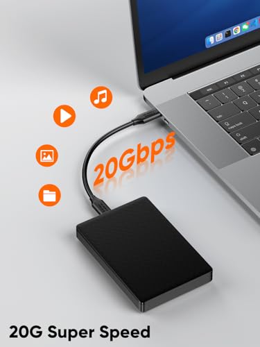USB 3.2Gen 2x2 Cable,USBC to C for MacBook, iPhone 17,iPad, SSD, Dock,0.5ft - color: 20G, size: 0.5FT-Straight