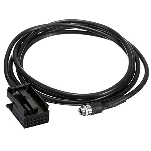 3.5mm AUX Cable Compatible with BMW E85 Z4 E39 E53 X3 X5 Mini Cooper, in-Car Female Audio Adapter Extension Cord, Plug and Play Car Stereo Input
